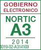Sello de certificación de la A3:2014 con el NIU 14019-02-A314169
